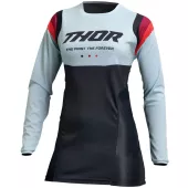 Damska koszulka motocrossowa Thor Pulse Rev czarno-miętowa