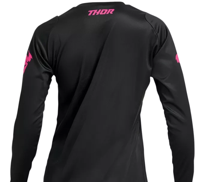 Damska koszulka Thor Sector Minimal black/fluo pink rozmiar M