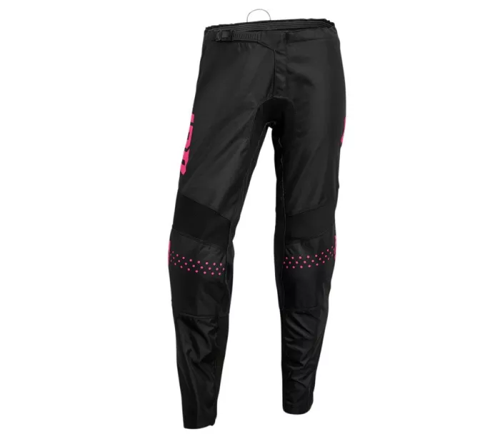 Spodnie motocrossowe damskie Thor Sector Minimal black/flo pink rozmiar 9/10
