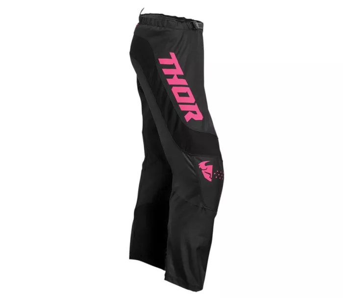 Spodnie motocrossowe damskie Thor Sector Minimal black/flo pink rozmiar 9/10