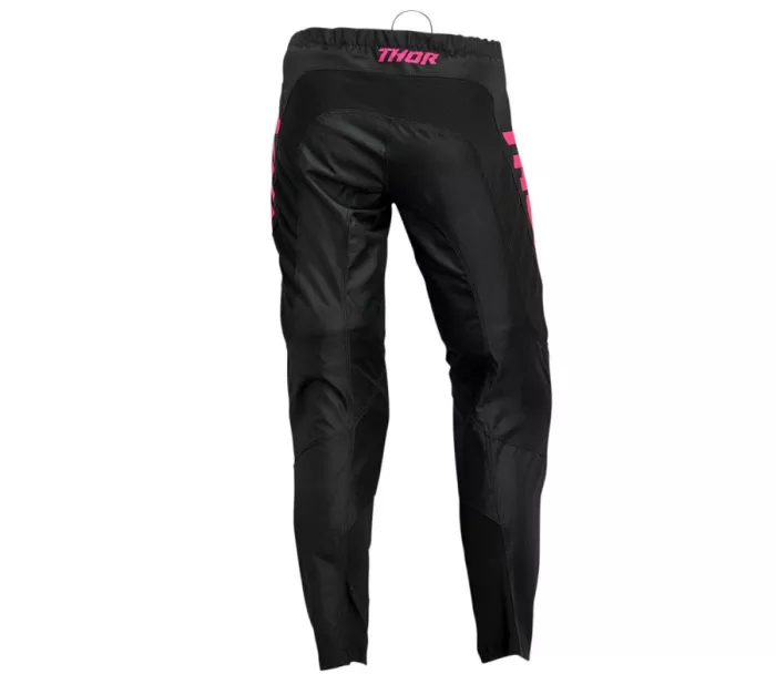 Spodnie motocrossowe damskie Thor Sector Minimal black/flo pink rozmiar 9/10