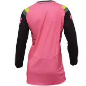 Damska koszulka motocrossowa Thor Pulse Racewear Rev CHARCOAL/FLUO PINK rozmiar XS
