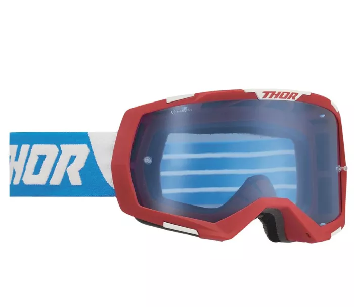 Gogle motocrossowe Thor Regiment gogle czerwono/biało/niebieskie