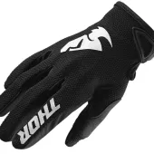 Dziecięce rękawiczki motocrossowe Thor Sector czarne rozmiar M