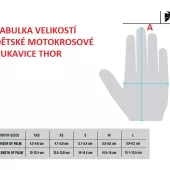 Dziecięce rękawiczki motocrossowe Thor Sector czarne rozmiar M