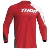 Dziecięca koszulka motocrossowa Thor Youth Sector Edge czerwono-biała