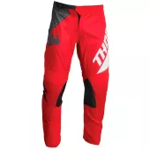 Dziecięce spodnie motocrossowe Thor Sector Edge czerwono/białe
