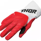 Rękawice motocyklowe Rękawice Thor Spectrum czerwono-białe