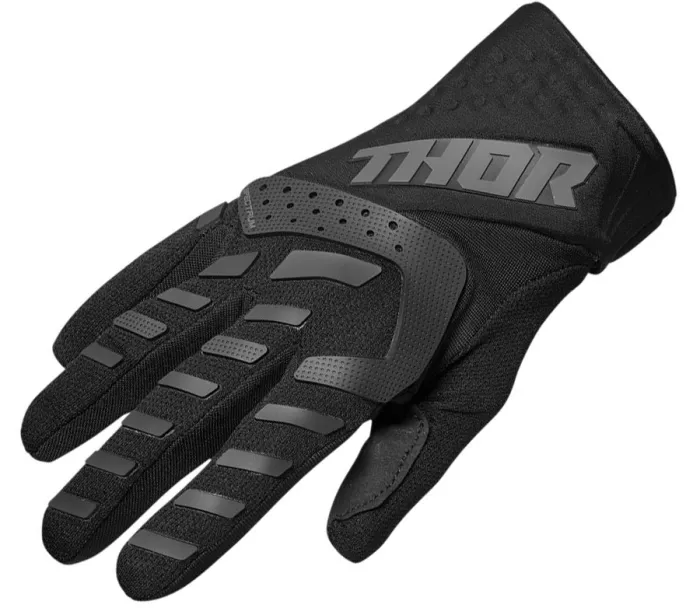 Dziecięce rękawiczki motocrossowe Thor Youth Spectrum czarne rozmiar XS
