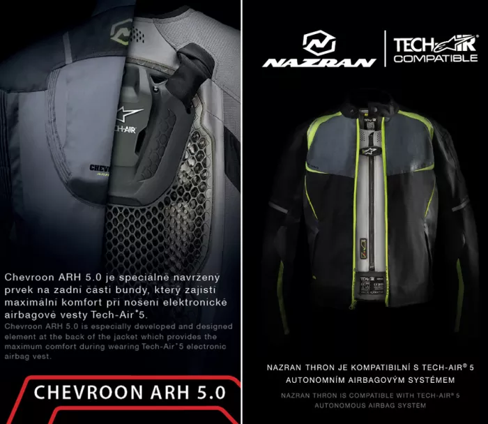 Damska kurtka motocyklowa Nazran Thron Tech-Air czarna / różowa / moro