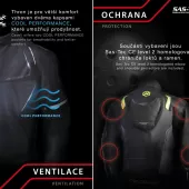 Damska kurtka motocyklowa Nazran Thron Tech Air czarna / szara / fluo