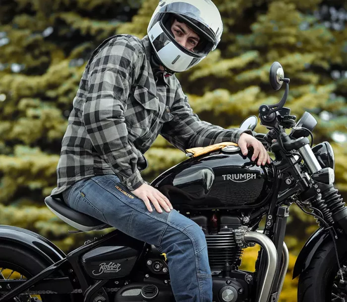 Koszula Kevlar do motocykla Trilobite 1971 Timber 2.0 szara rozmiar XL