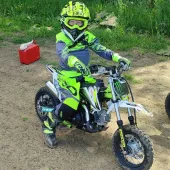 Koszulka dziecięca XRC MX Pablo Koszulka młodzieżowa fluo/grey