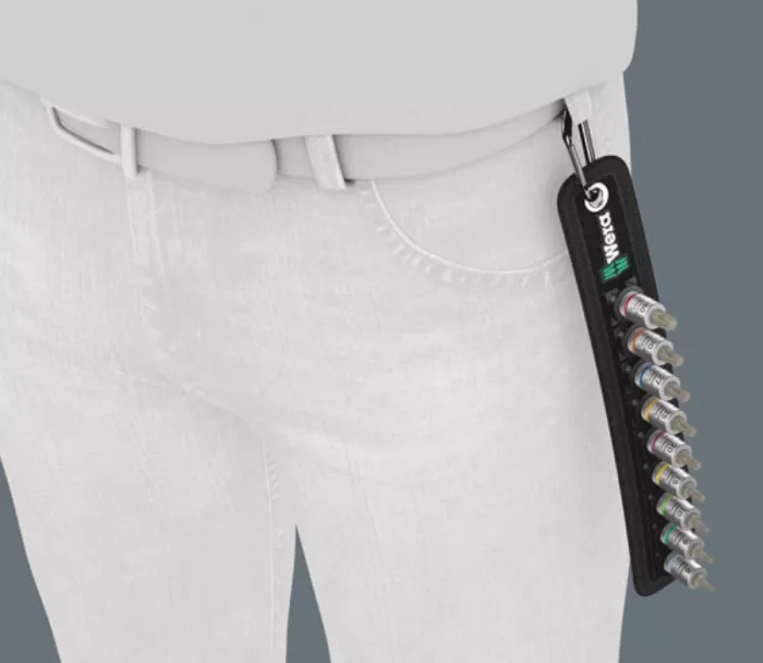WERA Socket belt with 1/4" drive Torx® socket bits