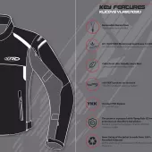 Kurtka motocyklowa XRC Totter 2.0 WTP men sport jacket black
