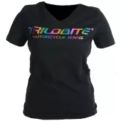 T-shirt damski Trilobite Katchaba T-shirt czarny tęczowy