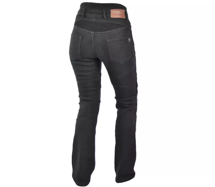 Damskie jeansy motocyklowe Kevlar Trilobite Parado slim fit czarne poziom 2 rozmiar 34