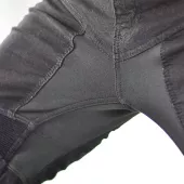 Damskie jeansy motocyklowe Kevlar Trilobite Parado slim fit czarne poziom 2 rozmiar 34