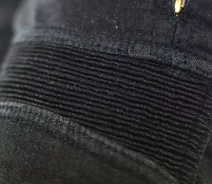Damskie jeansy motocyklowe Kevlar Trilobite Parado slim fit czarne poziom 2 rozmiar 34