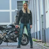 Damskie jeansy Kevlar na motocykl Trilobite 661 Parado niebieskie rozmiar 34