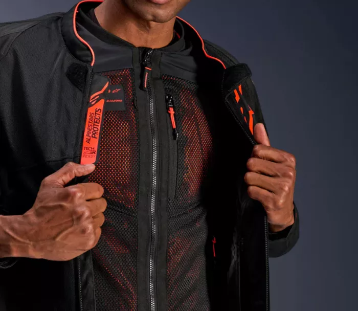 Kurtka motocyklowa Alpinestars Troop-Air Pro black/red fluo