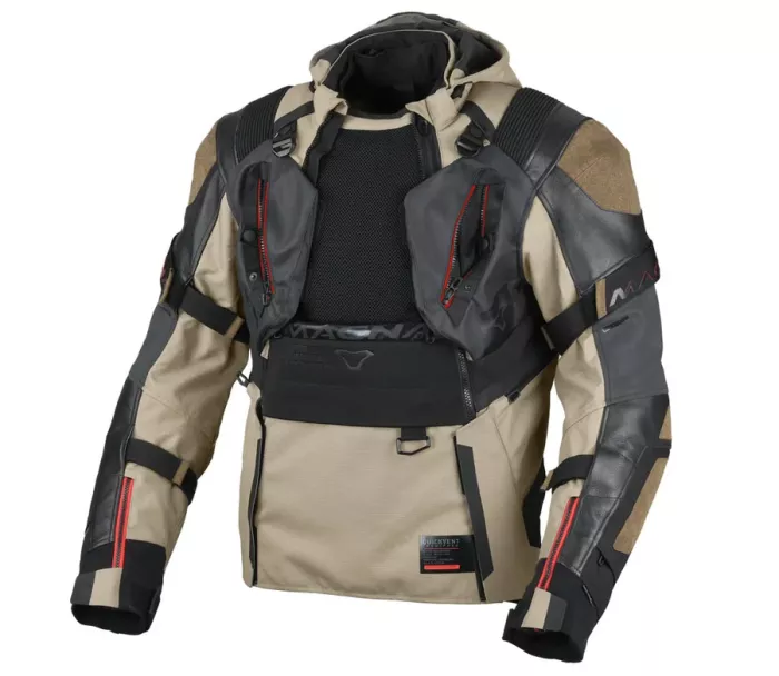 Kurtka motocyklowa Macna Tryton brown/black men