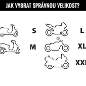 XRC Big Premium Bike czarno / srebrna plandeka motocyklowa rozmiar XXL