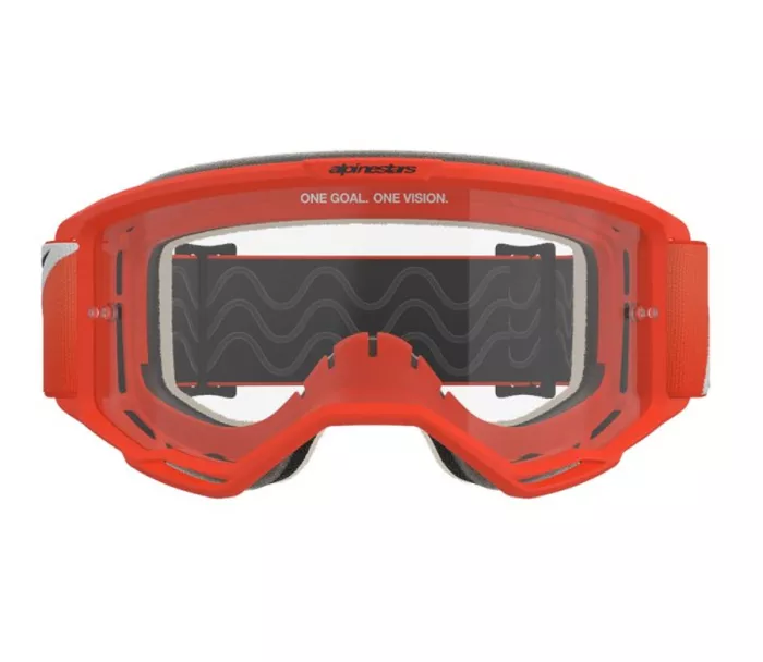 Gogle motocrossowe Alpinestars Vision 5 Corp orange/clear