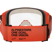 Gogle motocrossowe Alpinestars Vision 5 Corp orange/clear