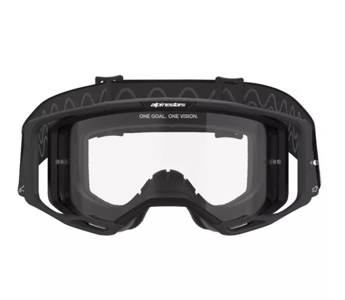 Gogle motocrossowe Alpinestars Vision 8 Corp black/clear