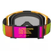 Gogle motocrossowe Alpinestars Vision 8 Corp yellow pink/mirror red