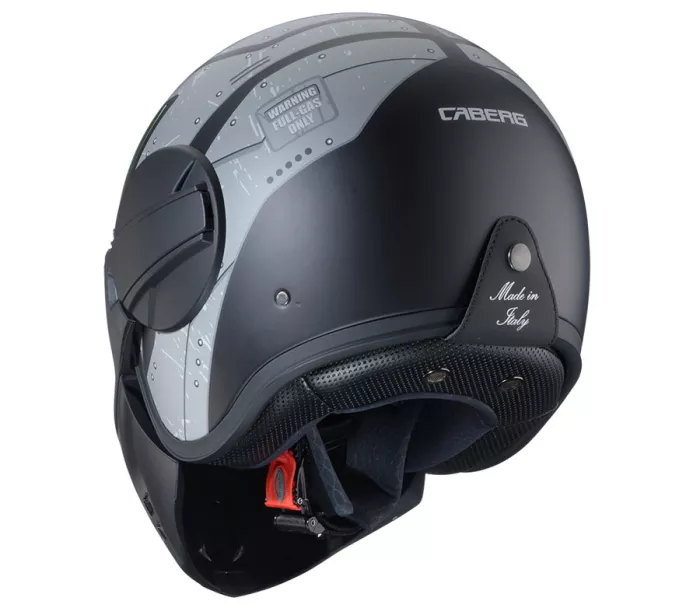 Kask otwarty Caberg Ghost X Vyrus matt black/grey/green fluo