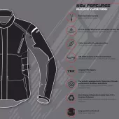 Kurtka motocyklowa XRC Winkle 2.0 WTP men adventure grey/black/blue/red
