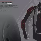 Kurtka motocyklowa XRC Winkle 2.0 WTP men adventure grey/black/blue/red