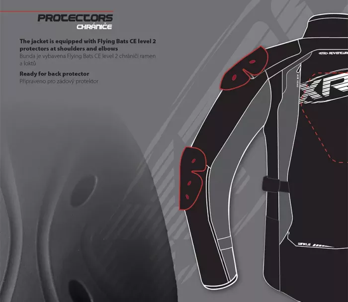 Kurtka motocyklowa XRC Winkle 2.0 WTP men adventure grey/black/blue/red