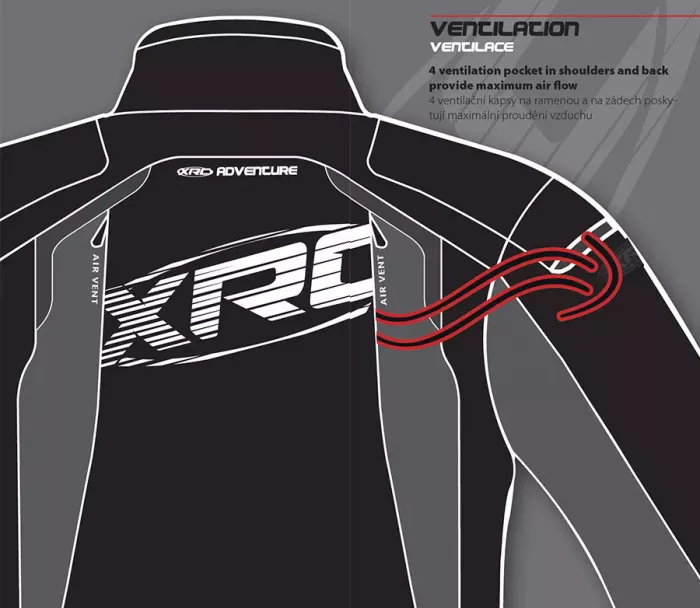 Kurtka motocyklowa XRC Winkle 2.0 WTP men adventure grey/black/blue/red