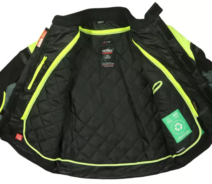 Kurtka motocyklowa XRC Winkle WTP blk / szara / fluo
