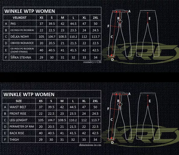 Spodnie motocyklowe damskie XRC Winkle 2.0 WTP ladies adventure pants grey/black/blue