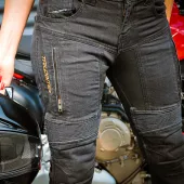 Jeansy damskie Trilobite Parado doublelayer AAA regular fit black level 2