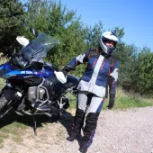 Spodnie motocyklowe damskie XRC Winkle 2.0 WTP ladies adventure pants grey/black/blue