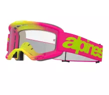 Gogle motocrossowe Alpinestars Vision 5 Wordmark pink/fluo yellow/clear