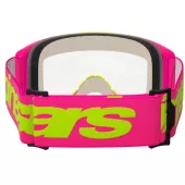 Gogle motocrossowe Alpinestars Vision 5 Wordmark pink/fluo yellow/clear