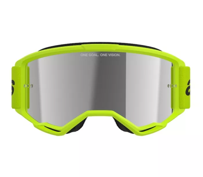 Okulary Alpinestars Vision 3 Wordmark yellow fluo/mirror silver