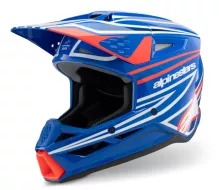 Kask dziecięcy Alpinestars SM3 Wurx blue/red/white/black glossy
