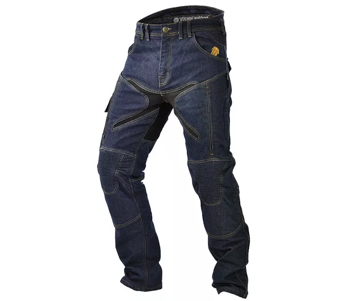 Jeansy Kevlar motocyklowe Trilobite PROBUT X-FACTOR męskie długie niebieskie rozmiar 42
