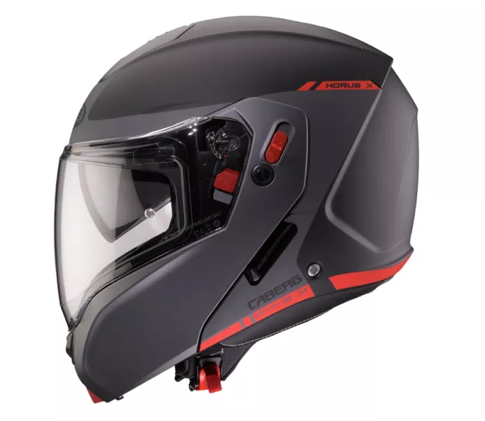 Caberg Horus X Ray matt black/grey/red fluo vel.XS