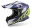 Kask motocrossowy XRC MX Caledon matowoniebieski/biało/żółty, rozmiar XL