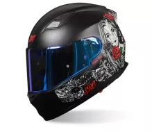 Kask motocyklowy XRC Cobra king mat czarny / czerwony rozmiar XL
