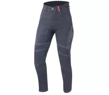 Damskie jeansy motocyklowe XRC Cropped jeansy damskie w kolorze niebieskim, rozmiar 28
