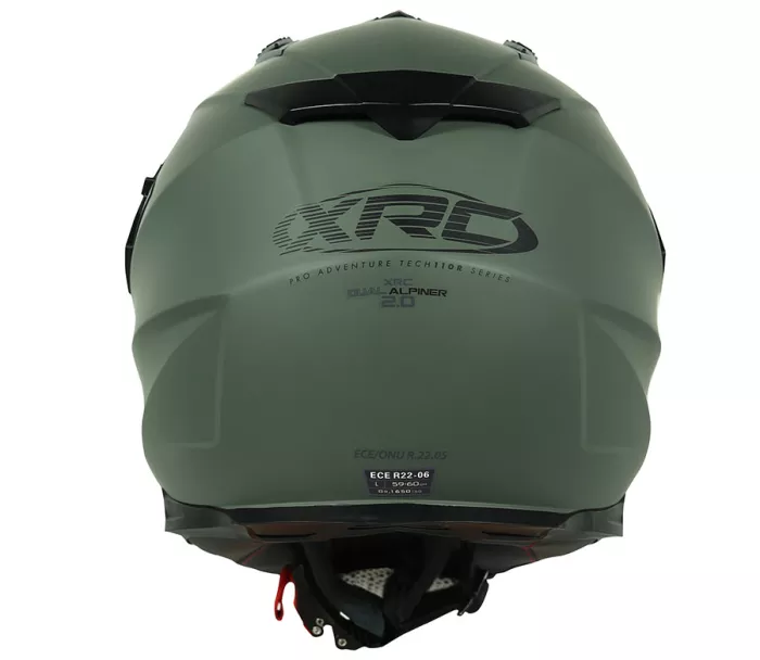 Kask na moto XRC Dual Alpiner 2.0 ECE06 mat khaki
